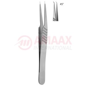 vessel dilator forceps tip 0.3mm 45 degree 13.5cm