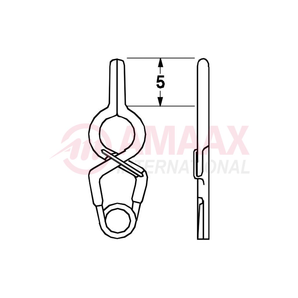 YASARGIL Aneurysm Clips, Standard, Permanent, Fenestrated 3.5mm, 5mm Straight, Closing Force 150 gms, Opening 7.4mm 1 yasargil-clip-standard-perm-gef-3.5-40.565.74-40.565.75
