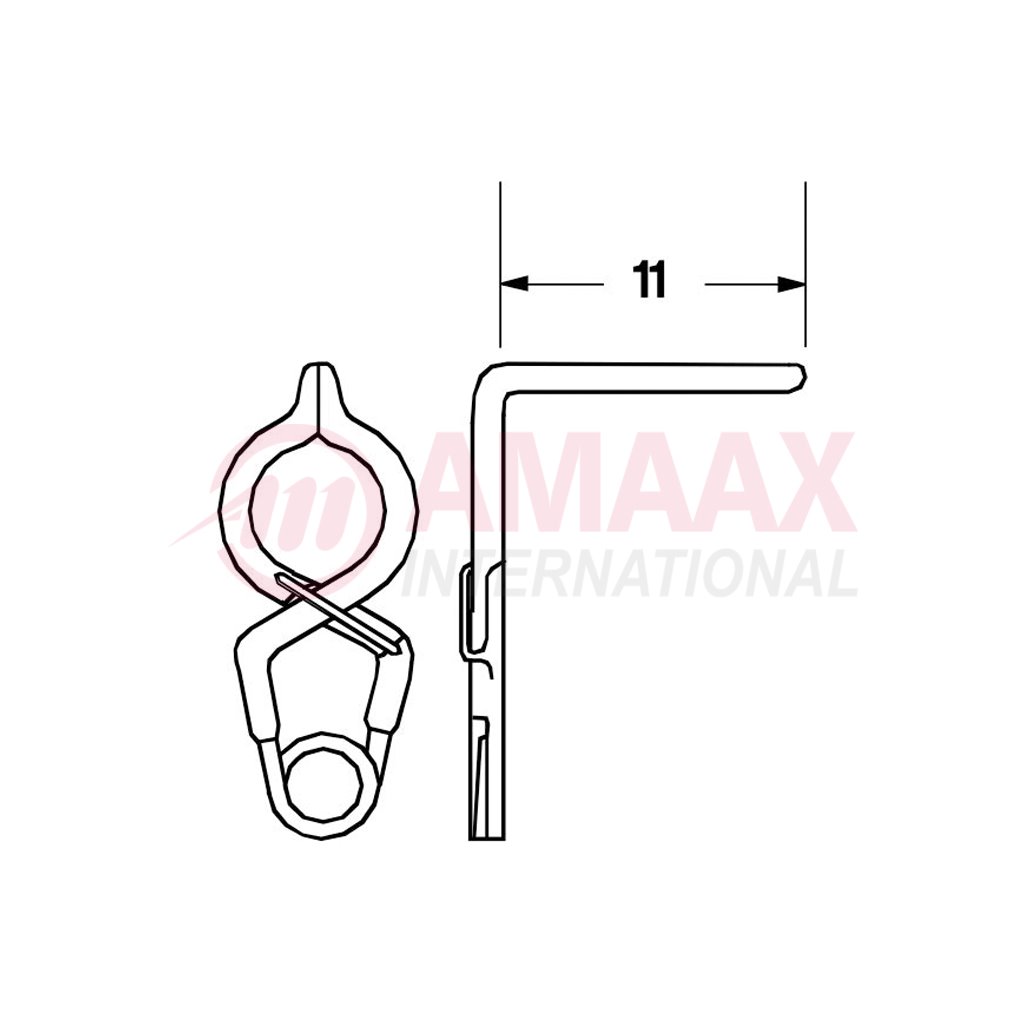 YASARGIL Aneurysm Clips, Standard, Permanent, Fenestrated 5mm, 11mm Angled 90 Degree, Closing Force 180 gms, Opening 5.5mm 1 yasargil-clip-standard-perm-gef-5-40.566.16-40.566.17