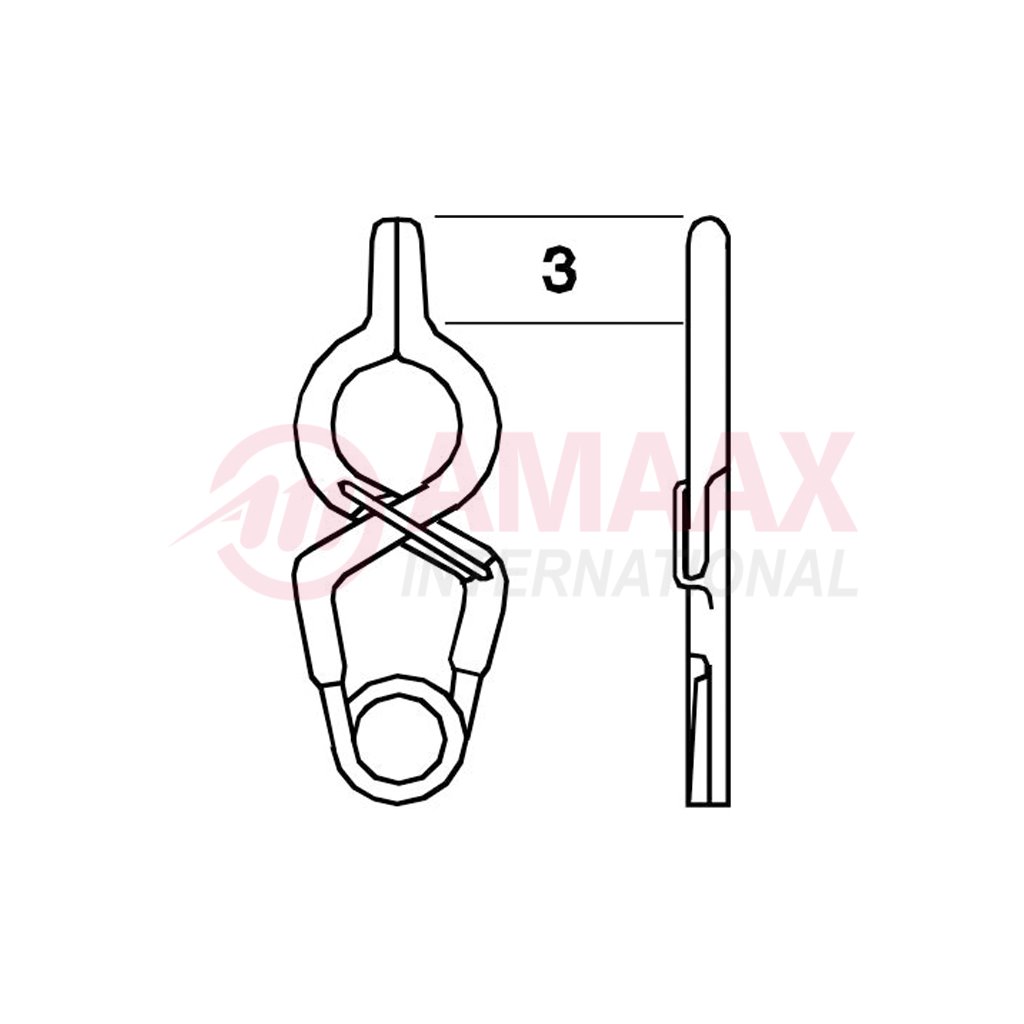 YASARGIL Aneurysm Clips, Standard, Temporary, Fenestrated 3.5mm, 3mm Straight, Closing Force 110 gms, Opening 7.4mm 1 yasargil-clip-standard-temp-gef-3.5-40.731.37-40.731.38