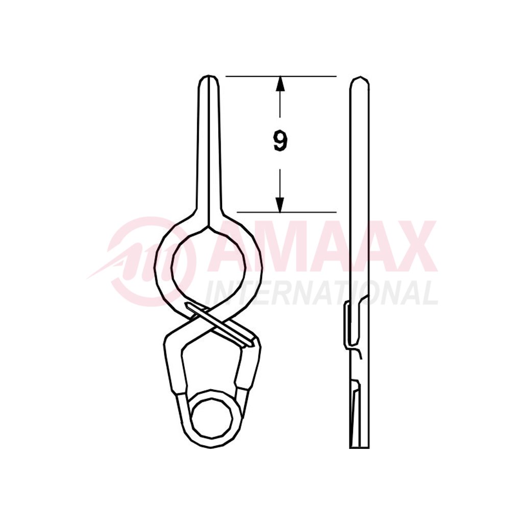 YASARGIL Aneurysm Clips, Standard, Temporary, Fenestrated 5mm, 9mm Straight, Closing Force 100 gms, Opening 9.1mm 1 yasargil-clip-standard-temp-gef-5-40.579.91-40.579.92