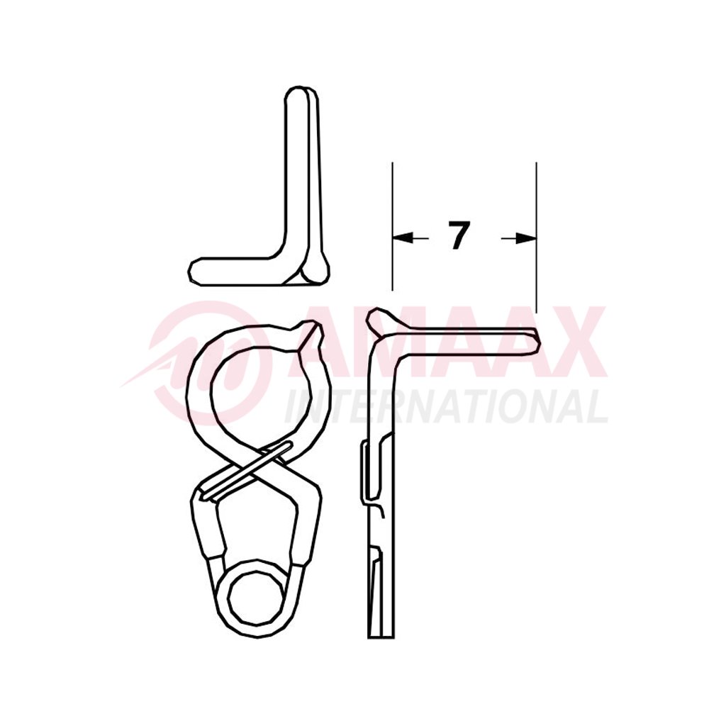 YASARGIL Aneurysm Clips, Standard, Temporary, Fenestrated 5mm, 7mm Bend Angled 90 Degree, Side Right Opening, Closing Force 110 gms, Opening 5.6mm 1 yasargil-clip-standard-temp-gef-5-40.737.56-40.737.57