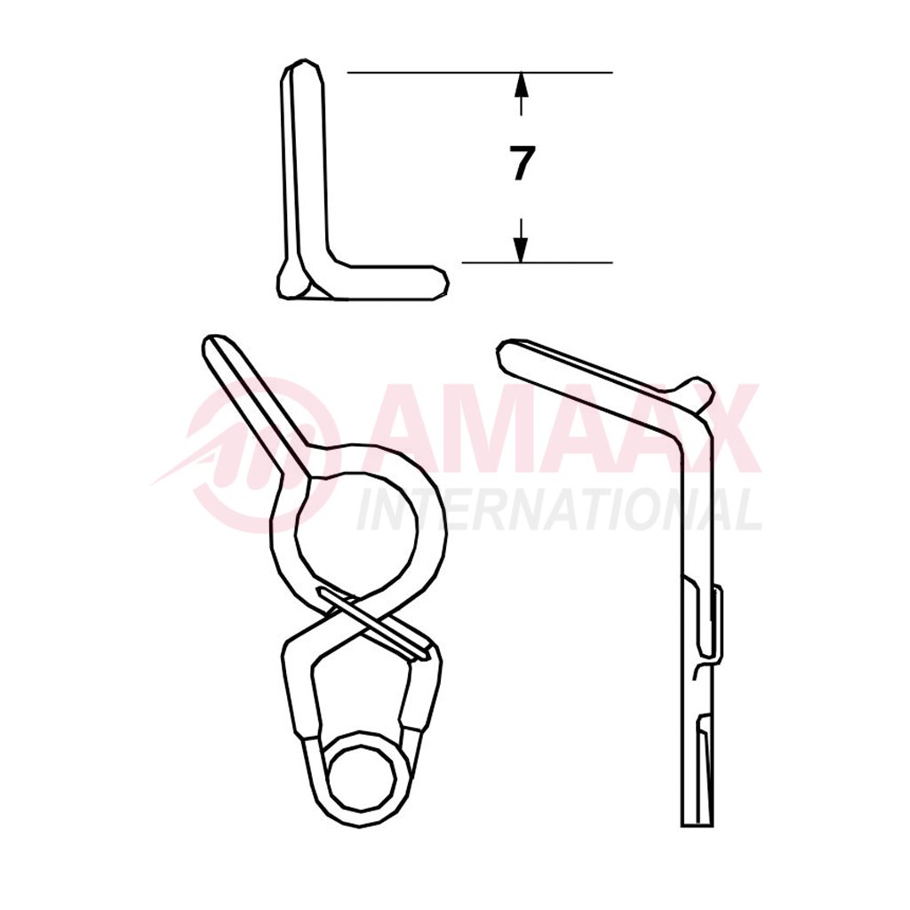 YASARGIL Aneurysm Clips, Standard, Temporary, Fenestrated 5mm, 7mm Bend Angled 45 Degree, Side Left Opening, Closing Force 110 gms, Opening 6.2mm 1 yasargil-clip-standard-temp-gef-5-40.739.62-40.739.63