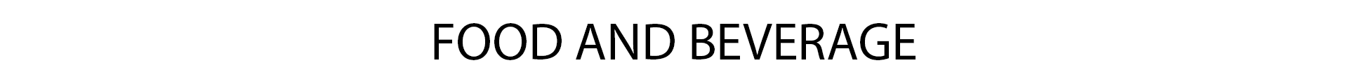Food and Beverage
