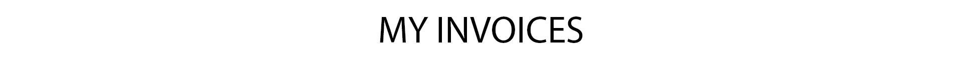 My Invoices