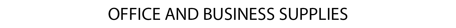 Office and Business Supplies