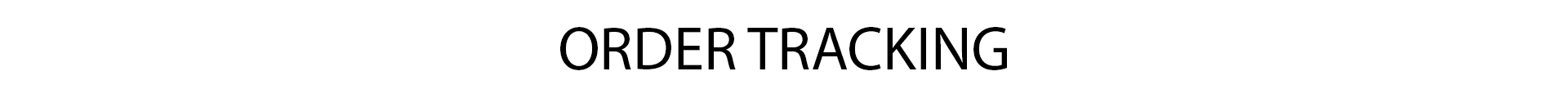 Order tracking