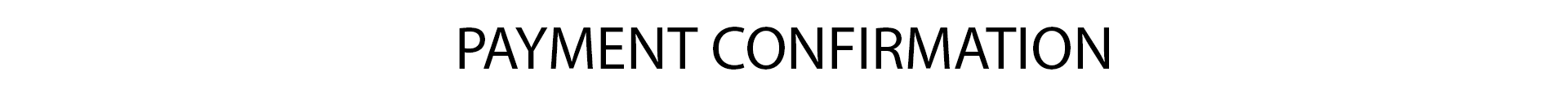 Payment Confirmation