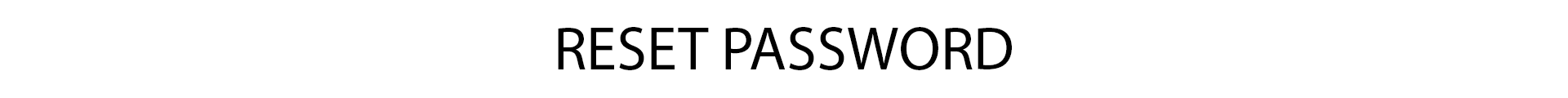 Reset Password