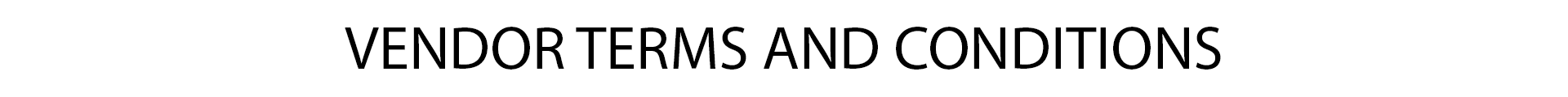 Vendor-terms-and-conditions