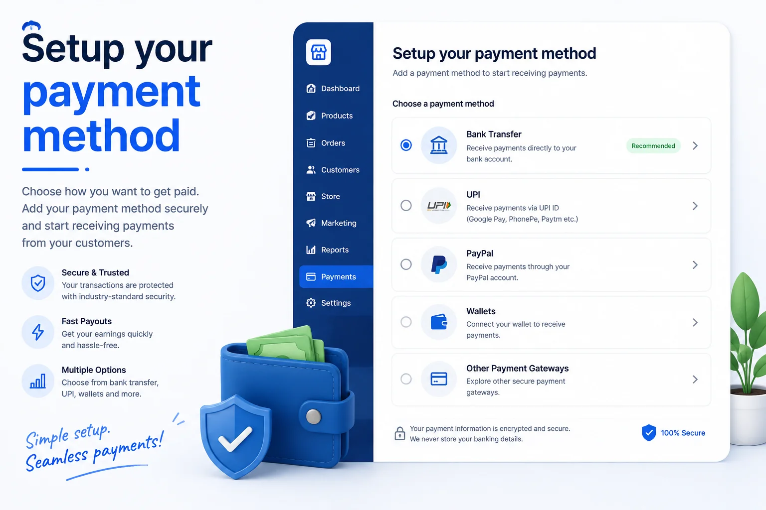 setup payment method