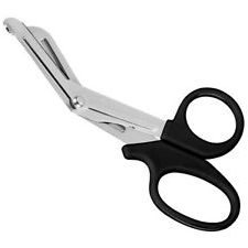 utility scissors with plastic handle
