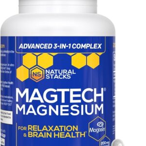 MagTech Magnesium Complex 200mg – 90 Vegetarian Capsules | Advanced Magnesium Supplement for Sleep, Muscle & Nerve Support