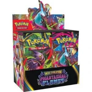 Phantasmal Flames Booster Box 36 Packs – Pokémon Style Trading Card Game Collectible Cards Box (Replica Version)