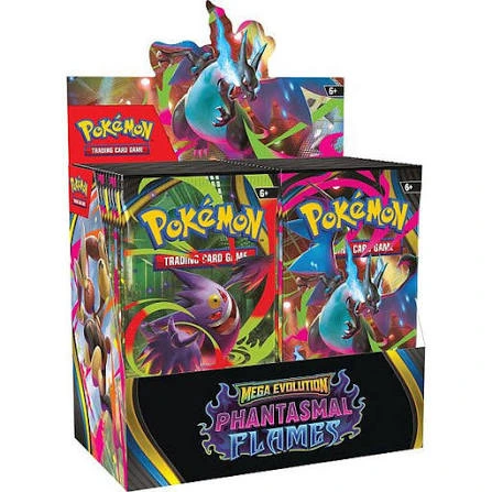 Phantasmal Flames Booster Box 36 Packs – Pokémon Style Trading Card Game Collectible Cards Box (Replica Version)