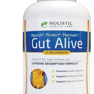 Gut Alive for Restoring Gut Lining 60 Capsules – Digestive Health & Gut Support Supplement
