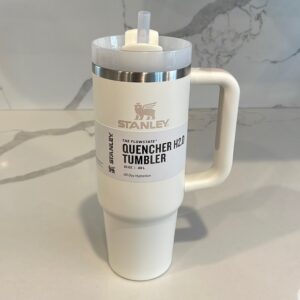 Stanley Quencher H2.0 30oz Tumbler Cream Beige – Insulated Cup with Handle & Straw