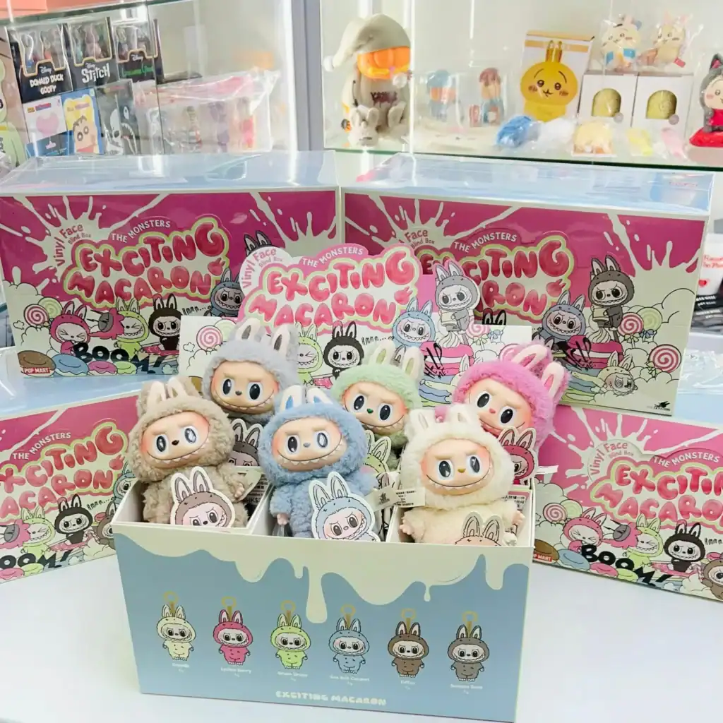 Labubu The Monsters Exciting Macaron Vinyl Face Figure Set – 6 Blind Boxes | Premium Replica Collectible Toy (China Version)