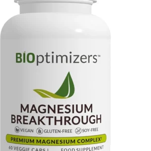 BiOptimizers Magnesium Breakthrough 4.0 | 60 Capsules | Full-Spectrum Magnesium Complex Dietary Supplement