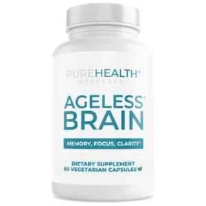PureHealth Research Ageless Brain – Advanced Memory, Focus & Cognitive Support Supplement for Brain Health