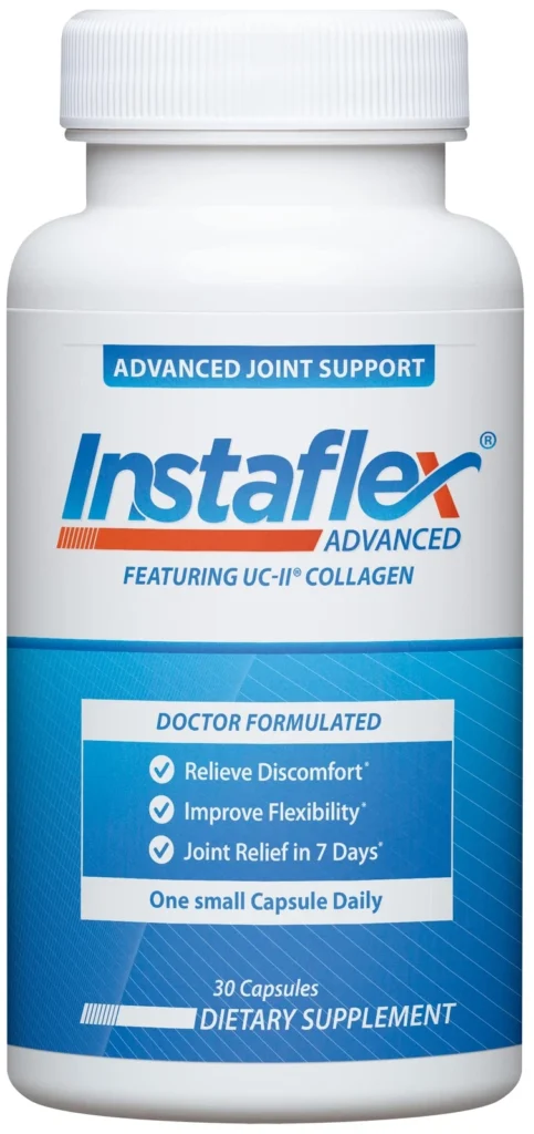 Instaflex Advanced Joint Support Supplement 30 Capsules – Turmeric, UC-II Collagen, Boswellia & Resveratrol Formula for Joint Health