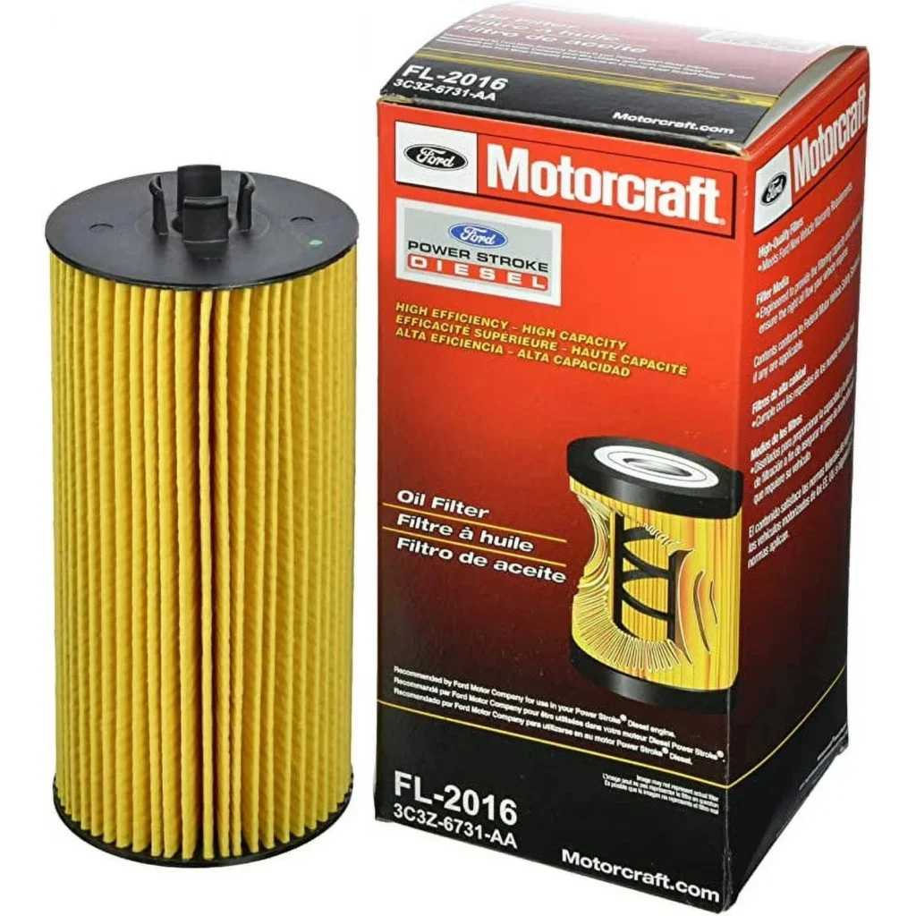 OEM Motorcraft FL-2016 Oil Filter for Ford Power Stroke Diesel 6.0L & 6.4L – Genuine Engine Oil Filter Replacement