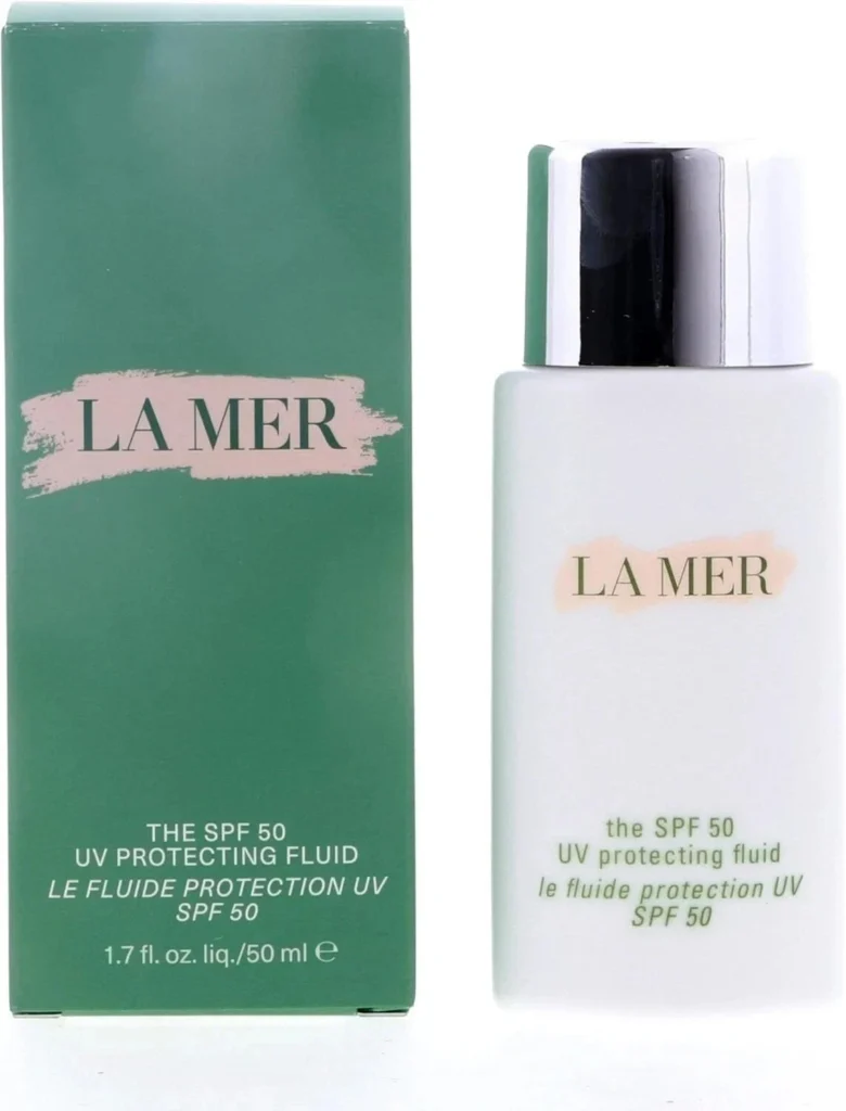 La Mer The Broad Spectrum SPF 50 UV Protecting Fluid 50ml – Lightweight Face Sunscreen with UVA/UVB Protection