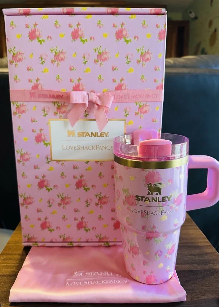 Stanley X LoveShackFancy Ibiza Sunset Quencher H2.0 FlowState 40oz Tumbler – Limited Edition Insulated Cup