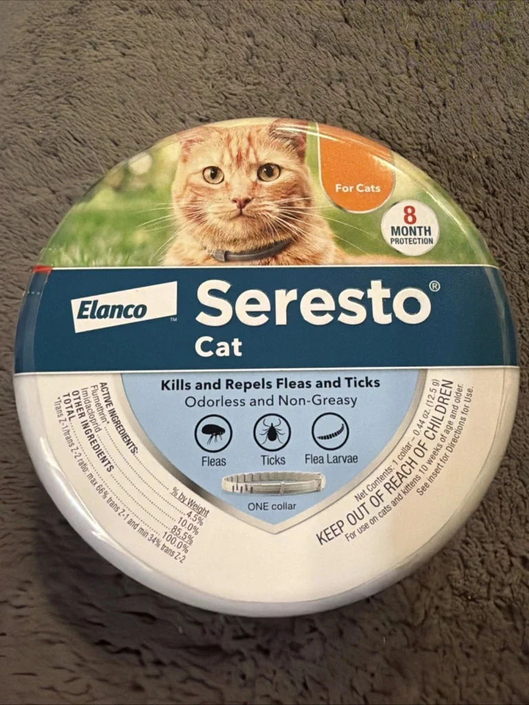8 Month Flea & Tick Prevention Collar for Cats – Vet Recommended Long-Lasting Protection