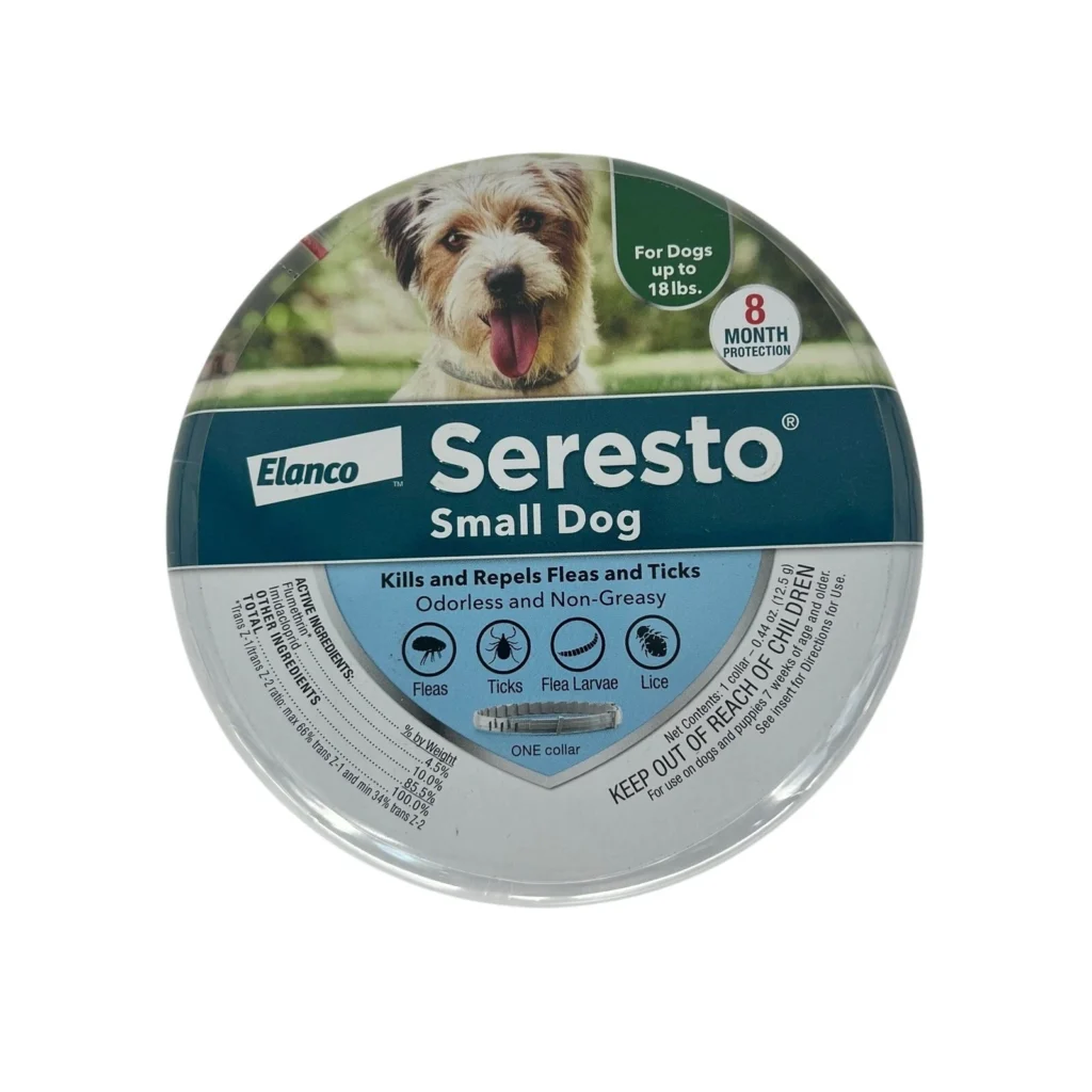 Seresto Elanco Flea & Tick Collar for Small Dogs – 8-Month Flea & Tick Protection
