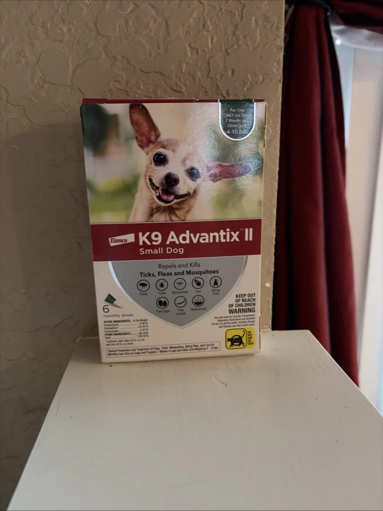 K9 Advantix II Flea & Tick Treatment for Small Dogs 4-10 lbs – 6 Month Supply Pack
