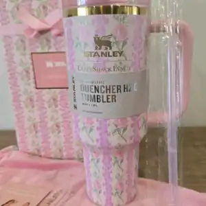 Stanley x LoveShackFancy 40 oz Quencher Tumbler – Blooming Heirloom Edition | Limited Edition Insulated Stainless Steel Travel Cup with Handle & Straw