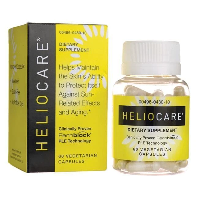 Heliocare Skin Care Dietary Supplement 60 Vegan Capsules – Fernblock Antioxidant Skin Support