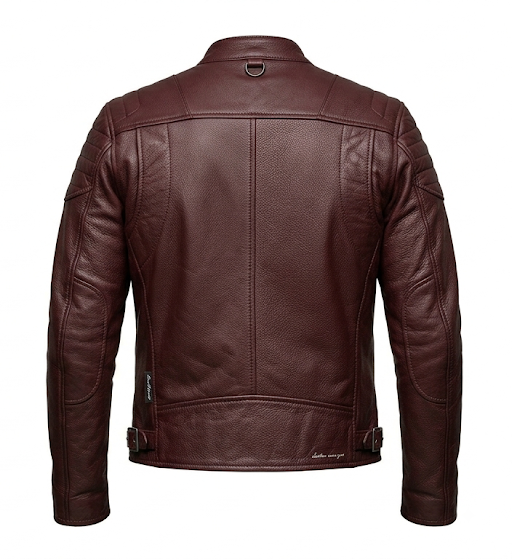 burgundy jacket back