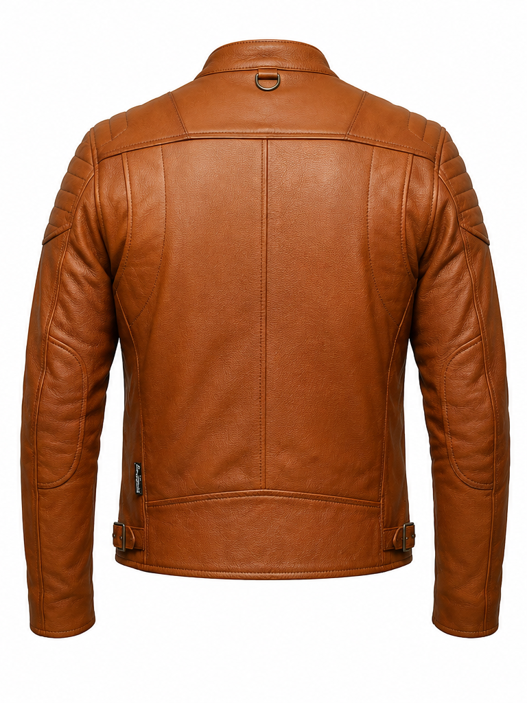 cognac jacket back