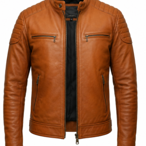 cognac jacket front