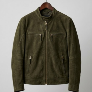 green jacket front