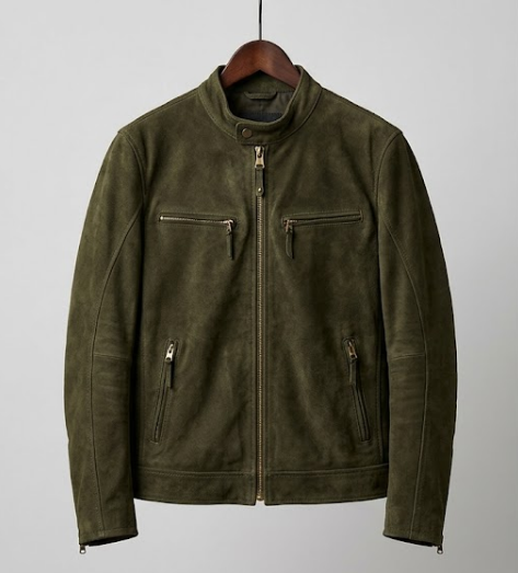 green jacket front