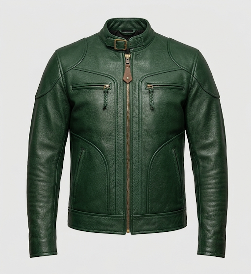 green jacket front 2