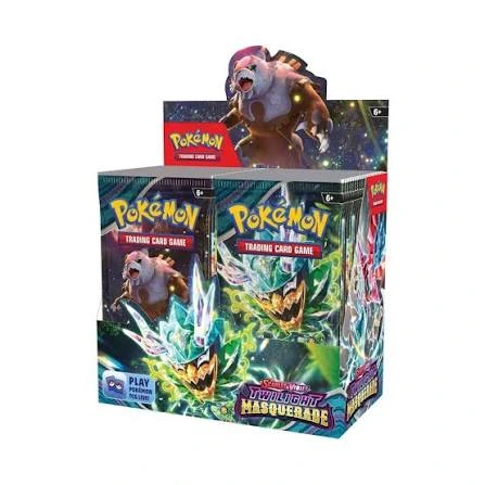Unofficial Anime-Inspired Trading Card Booster Box | Scarlet & Violet Twilight Masquerade Style | 36 Packs | Replica Collectible