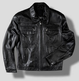 leather jacket front