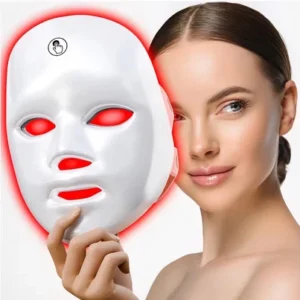 LED Facial Mask 7 Color Light Therapy | Skin Rejuvenation Face Mask | Rechargeable LED Beauty Device