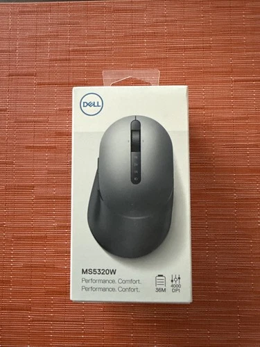 Dell MS5320W Wireless Bluetooth Multi-Device Mouse | Dual Connectivity | Compact Ergonomic Mouse – Titan Gray