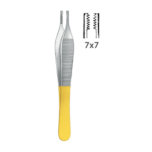 Adson Brown Forceps TC 7×7 Teeth 6 Pcs Pack