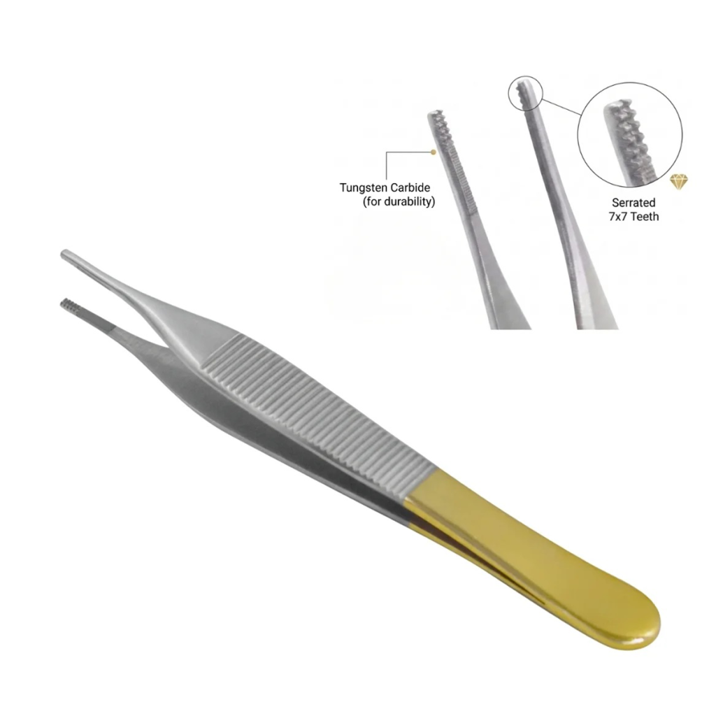Adson Brown Forceps TC 7×7 Teeth 6 Pcs Pack
