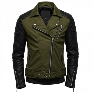 Two-Tone Biker Jacket
