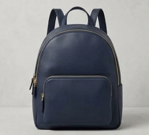 navy backpack front