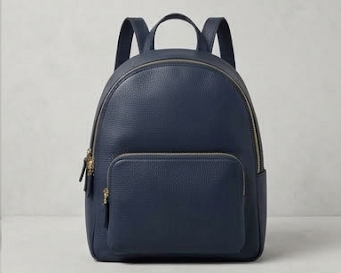 navy backpack front