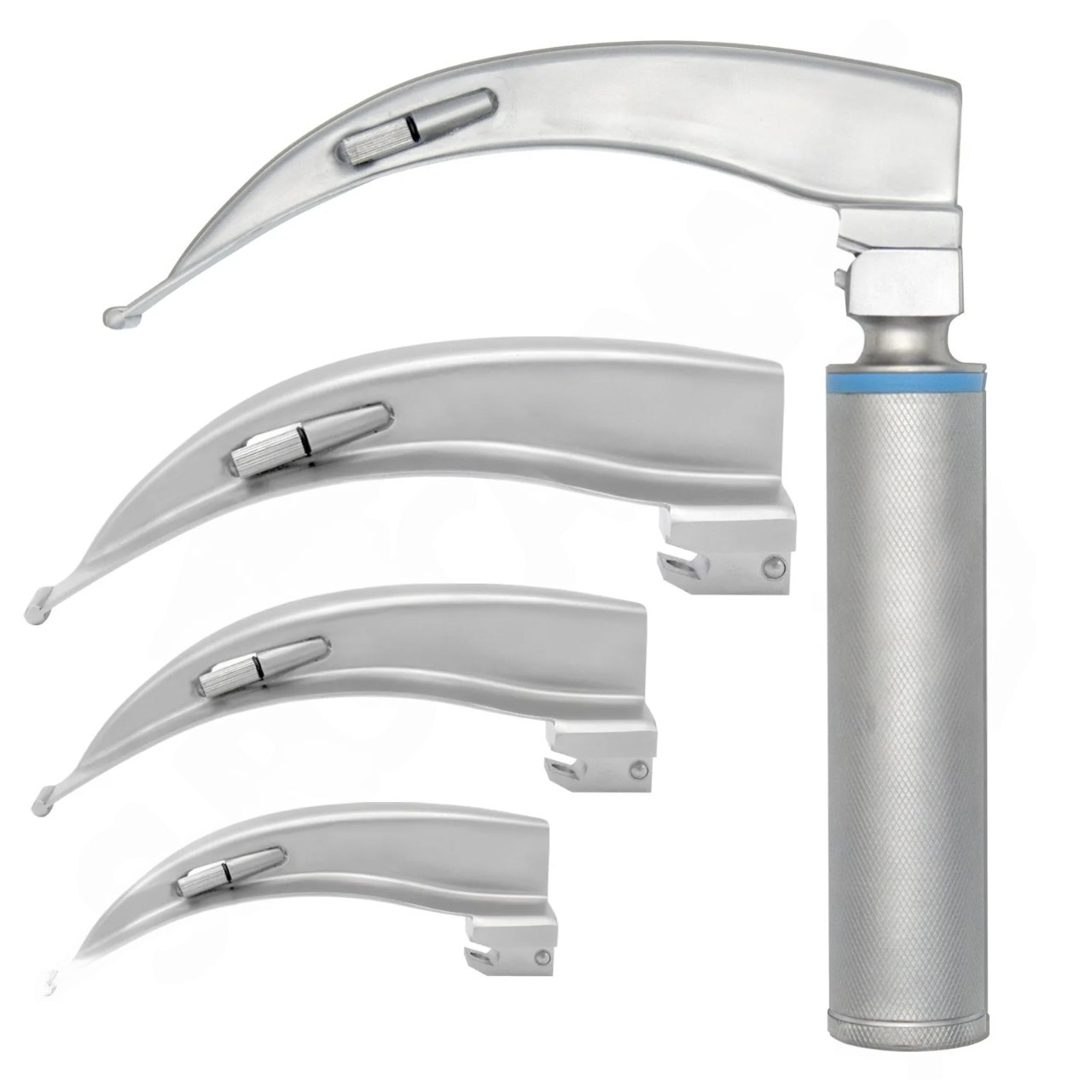 4 pcs macintosh conventional laryngoscope set with handle