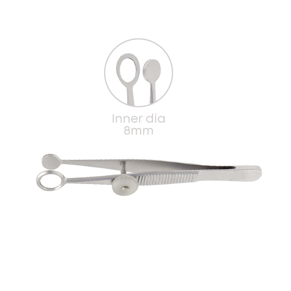 Ayer Chalazion Forceps inner dia 8 mm overall length 9 cm 2